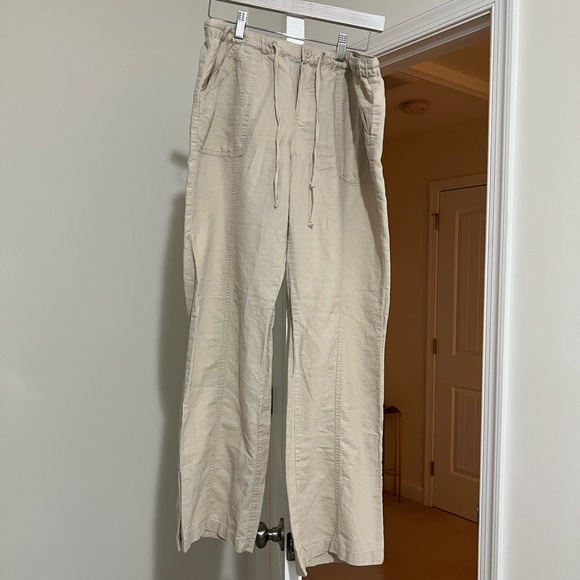 New York & Company Pants - New York & Company Linen Blend Wide Leg Pants
